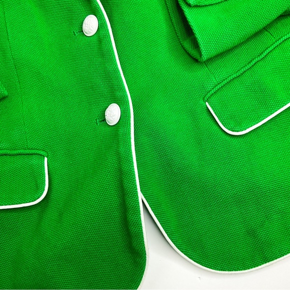 Gap Academy Blazer Green White Trim Preppy Jacket 8 - Picture 13 of 16